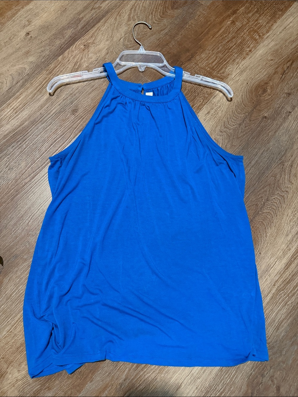 LOFT Royal Blue Halter-Style Tank Top